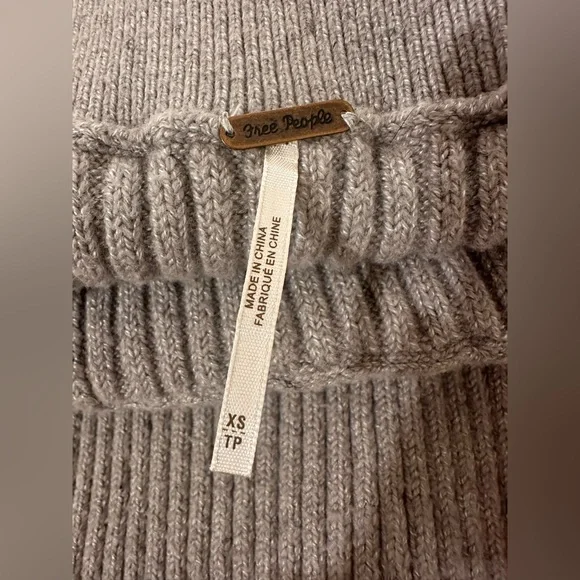 Free People Felix Rib Maxi Skirt in Light Grey XS - Picture 6 of 10